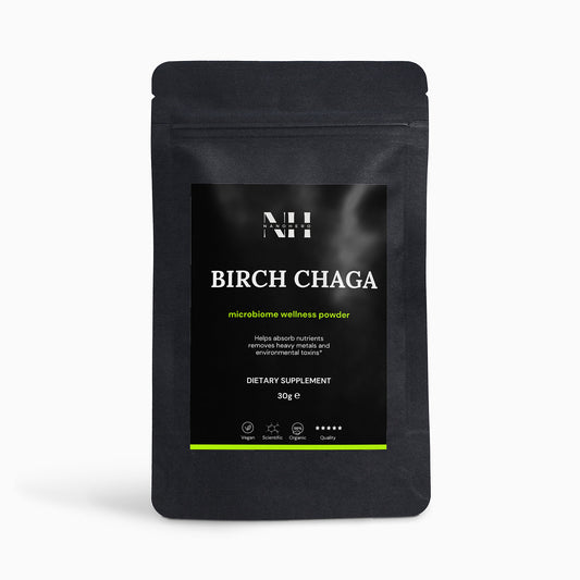 Birch Chaga Microbiome Wellness Powder (30g) by Nano Hero  - Vegan
