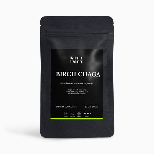 Birch Chaga Microbiome Wellness Capsules by Nano Hero - Vegan